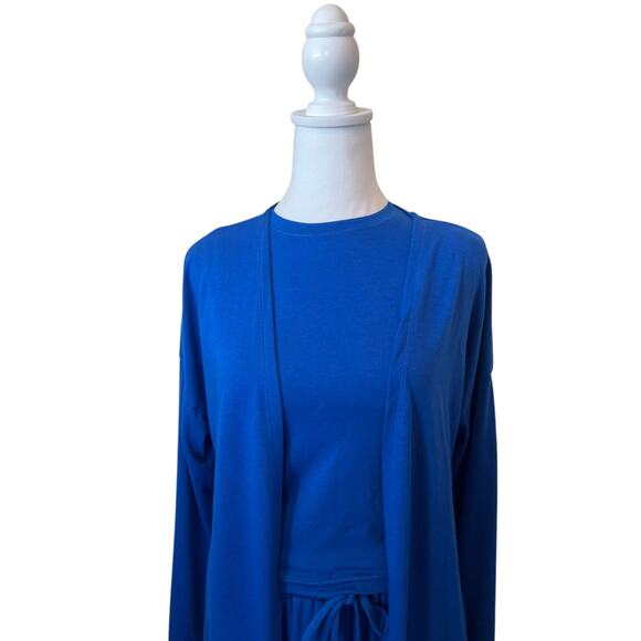 THREE PIECE LOUNGE SET FOR WOMEN ROYAL BLUE SIZE S - Picture 5 of 16